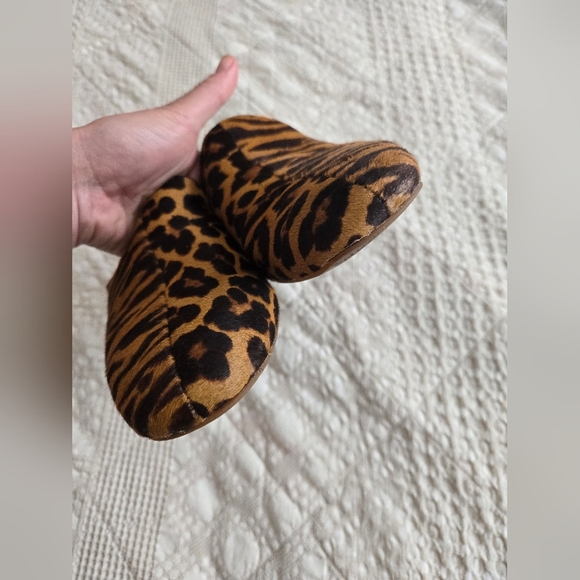 Splendid Leopard Print Women's Slip-On Mules, Real Leather | size 9 - Picture 4 of 6